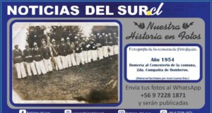 Romería al cementerio de la comuna, año 1954