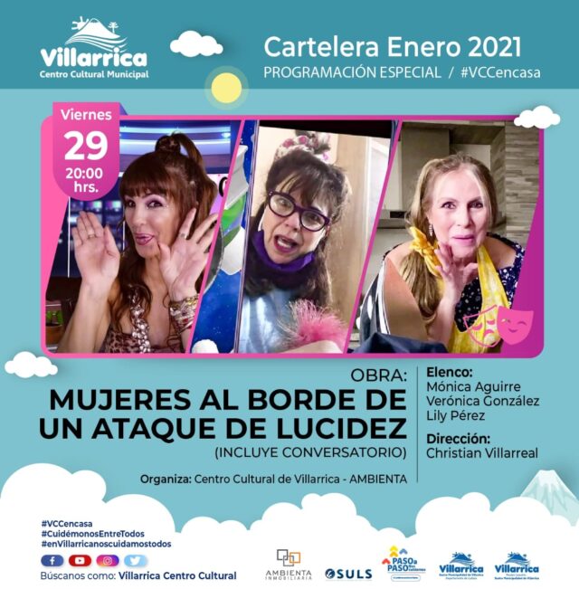 Centro Cultural Municipal de Villarrica presentará entretenida obra de teatro vía online