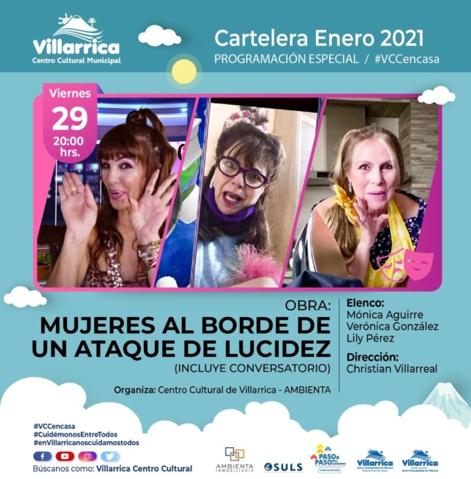 Centro Cultural Municipal de Villarrica presentará entretenida obra de teatro vía online