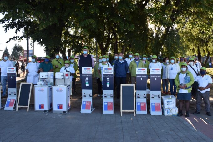 Vendedores de playa de Villarrica recibieron kit sanitarios