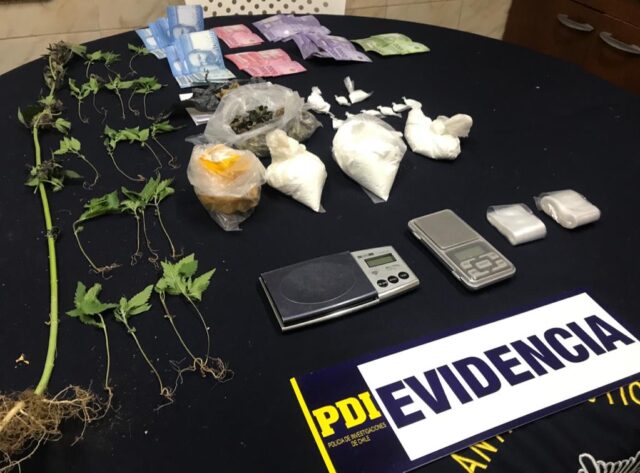Incautan más de 11 millones de pesos en droga en Villarrica y Curarrehue