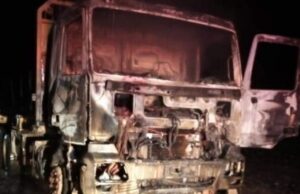 Tres camiones destruidos dejó ataque incendiario en la ruta Imperial-Carahue