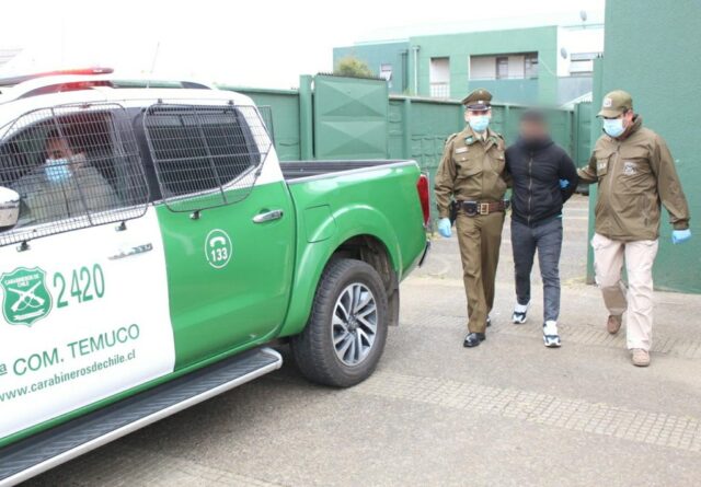 Detienen a delincuentes que robaron y extorsionaban a comerciante en Temuco