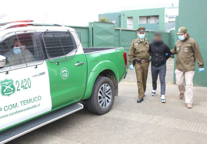 Detienen a delincuentes que robaron y extorsionaban a comerciante en Temuco