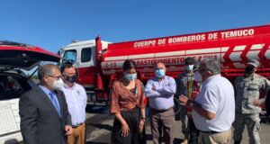 En Temuco Coordinan Funcionamiento de Punto de Abastecimiento Para Aviones que Combaten Incendios Forestales