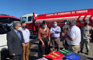 En Temuco Coordinan Funcionamiento de Punto de Abastecimiento Para Aviones que Combaten Incendios Forestales