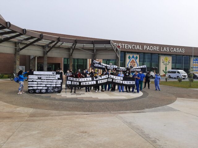 Funcionarios del Hospital Padre las Casas se Movilizan; Acusan no Pago del Bono Covid
