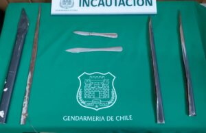 Incautan Armas Hechizas al Interior de la Cárcel de Pitrufquén