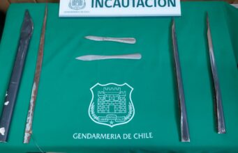 Incautan Armas Hechizas al Interior de la Cárcel de Pitrufquén