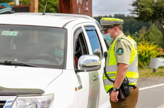 Controles Policiales Se Efectúan En Los Accesos A Villarrica Tras Inicio De Cuarentena