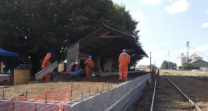 Un 70 % de Avance Registran Trabajos de Alzamiento de Andenes para el Servicio Ferroviario Victoria-Temuco