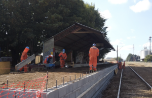 Un 70 % de Avance Registran Trabajos de Alzamiento de Andenes para el Servicio Ferroviario Victoria-Temuco
