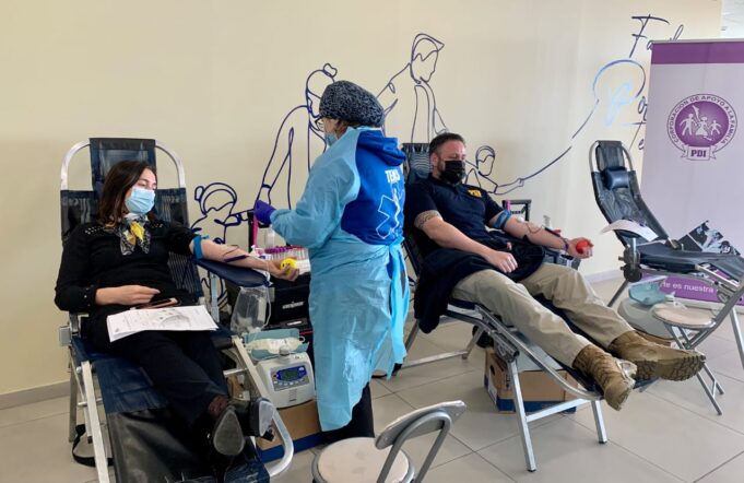 PDI Temuco participa en campaña de donación de sangre del Hospital Regional