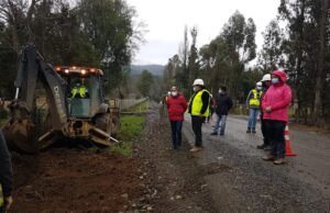 Inspeccionan Obras de Asfalto Del Camino Los Galpones-Quinque de Pitrufquén