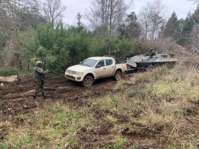 En La Araucanía incautan escopeta, chaleco antibalas y dos vehículos robados
