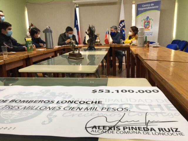 Bomberos de Loncoche Recibe Subvención Municipal