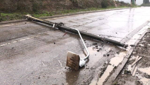 Más de 86 mil viviendas han sufrido interrupciones del suministro eléctrico por postes chocados