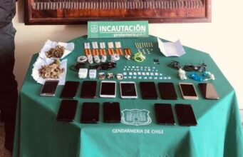 Encuentran celulares y droga  en basureros de la cárcel de Temuco