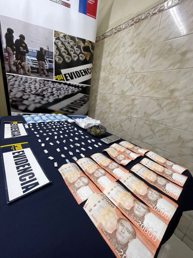 Tres hombres detenidos por microtráfico de drogas en Chol Chol