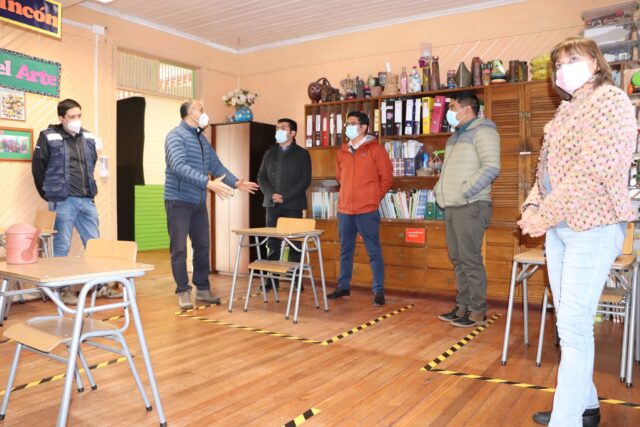 Escuelas municipales de Gorbea se preparan para retorno a clases presenciales