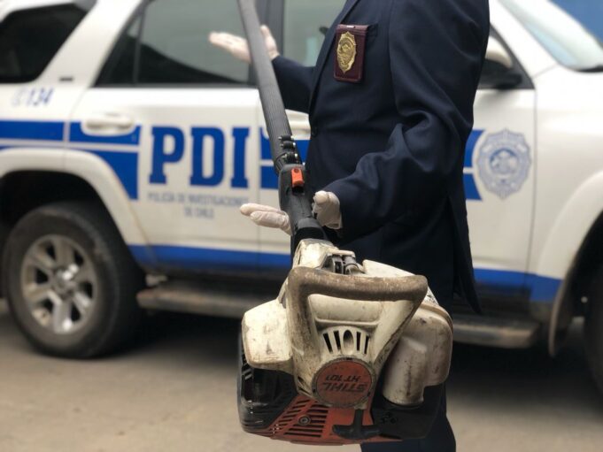 Recuperan máquina podadora de alta gama sustraída en Angol