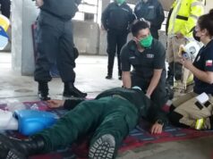 Funcionarios de gendarmería se capacitan en manejo de situaciones de emergencia