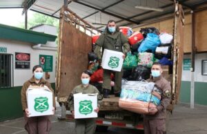 Logran reunir un camión cargado de ayuda para víctimas de ataque incendiario en Carahue