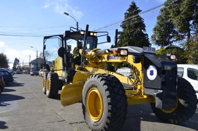 Llegó Nueva Motoniveladora al Municipio de Pitrufquén