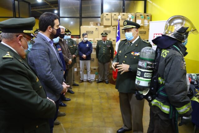 Gobierno Regional entrega equipos de respiración autocontenidos a 36 compañías de bomberos de La Araucanía