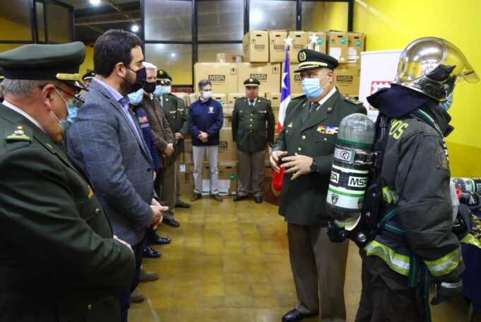 Gobierno Regional entrega equipos de respiración autocontenidos a 36 compañías de bomberos de La Araucanía