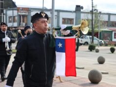 Orfeón Comunal homenajea la bandera por las calles de Villarrica