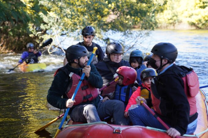 Río Cruces de Loncoche albergó el primer rafting inclusivo de La Araucanía