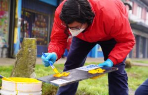 Loncoche es la primera comuna de La Araucanía en marcar pasos peatonales y de mascotas