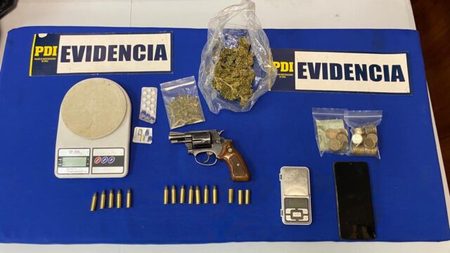En prisión preventiva quedó un hombre que fue detenido por microtráfico de drogas y porte ilegal de armas de fuego en Victoria