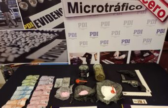 Hay un detenido: Incautan drogas y armas en allanamiento a vivienda en Pitrufquén