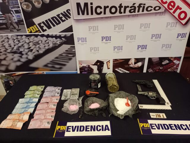 Hay un detenido: Incautan drogas y armas en allanamiento a vivienda en Pitrufquén