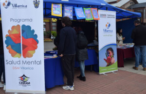 Villarrica celebró con una feria callejera el Día de la Salud Mental