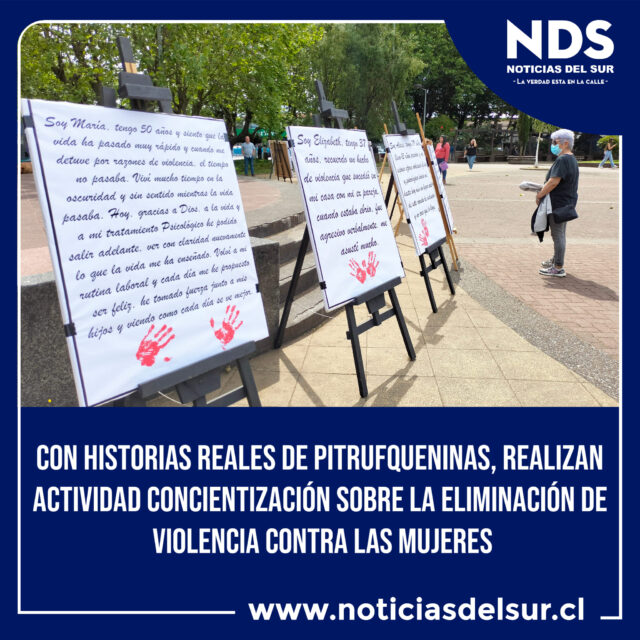 Pitrufquén: conmemoran Día Internacional de la Eliminación de la Violencia contra la Mujer