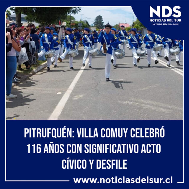 Acto cívico y desfile aniversario Villa Comuy