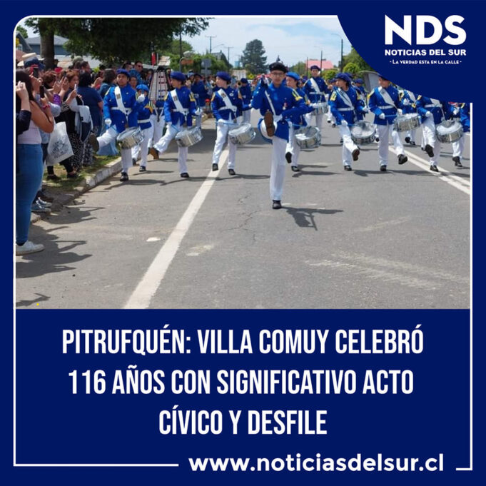 Acto cívico y desfile aniversario Villa Comuy