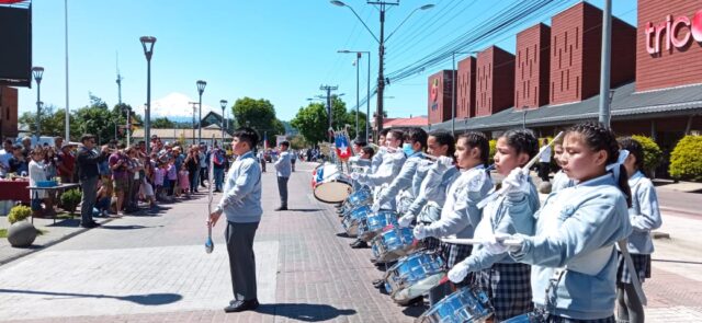 Marcial y concurrido primer aniversario disfrutó el Orfeón Comunal de Villarrica