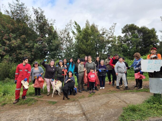 Exitosa jornada de limpieza en humedal del portal San Francisco de Temuco