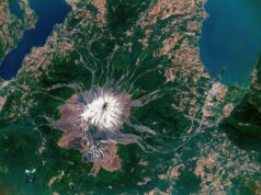 NASA captó al Volcán Villarrica desde la Estación Espacial Internacional (ISS)