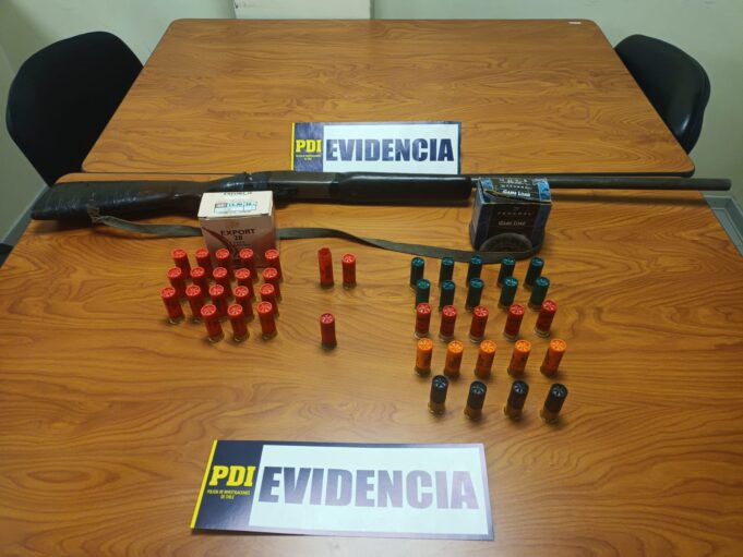 PDI Angol Recuperó Escopeta y más de 40 Municiones