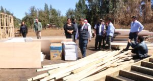 En Freire Avanza la Construcción de Viviendas de Emergencia del Gobierno