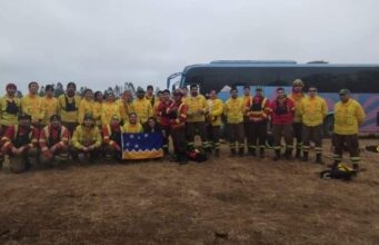 Brigadistas del Sur Llegan a Pitrufquén Para Labores Post Control de Incendio Forestal