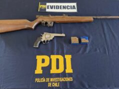 PDI Recuperó Dos Armas de Fuego y Municiones en Collipulli