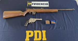 PDI Recuperó Dos Armas de Fuego y Municiones en Collipulli
