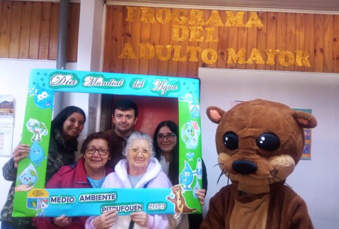 Con el Huillin de Río en el Día Mundial del Agua se Realizó Campaña Para Cuidar el Vital Elemento en Pitrufquén