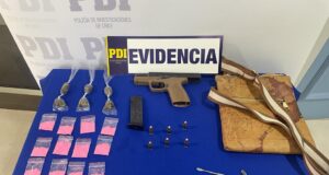 Tres Detenidos en Villarrica por Infracción a la Ley de Armas y Drogas